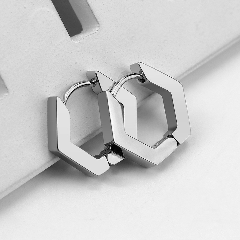ARRACADA EXAGONO GEOMETRICO SILVER MEY