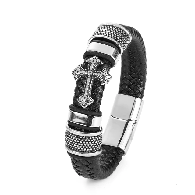 PULSERA ACERO MEN CRUZ