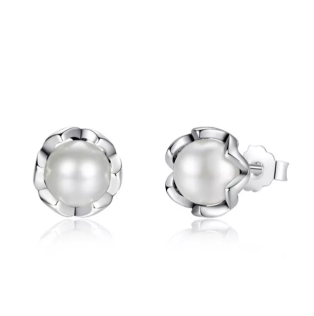 ARETE PERLA FLOR