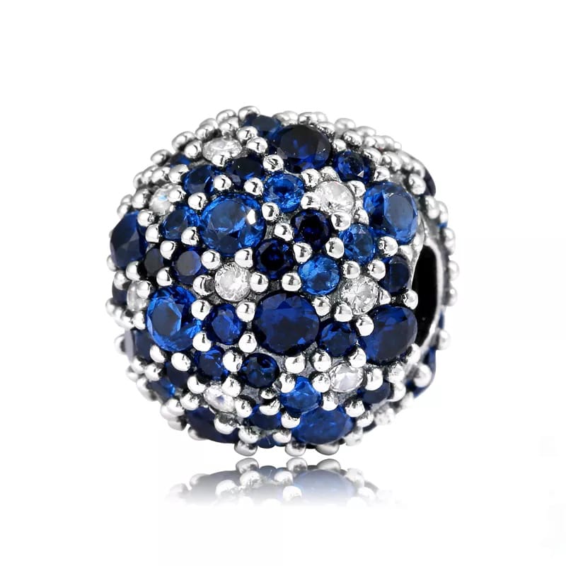 CHARM ESFERA INCRUSTACIONES AZULES