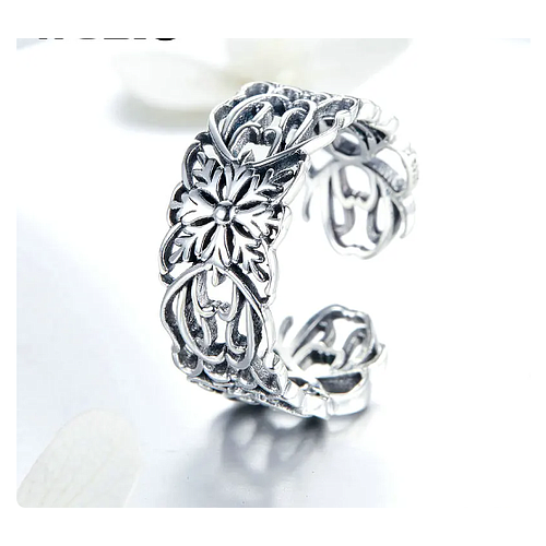 ANILLO MARGARITAS PLATA UNITALLA