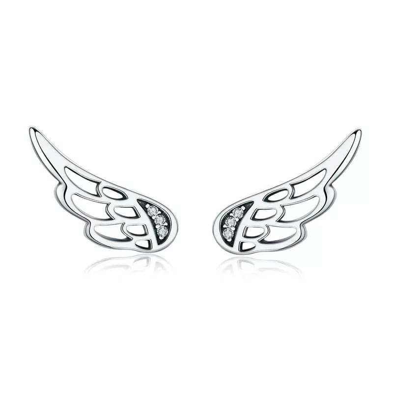 ARETES PLATA ALAS DE ANGEL