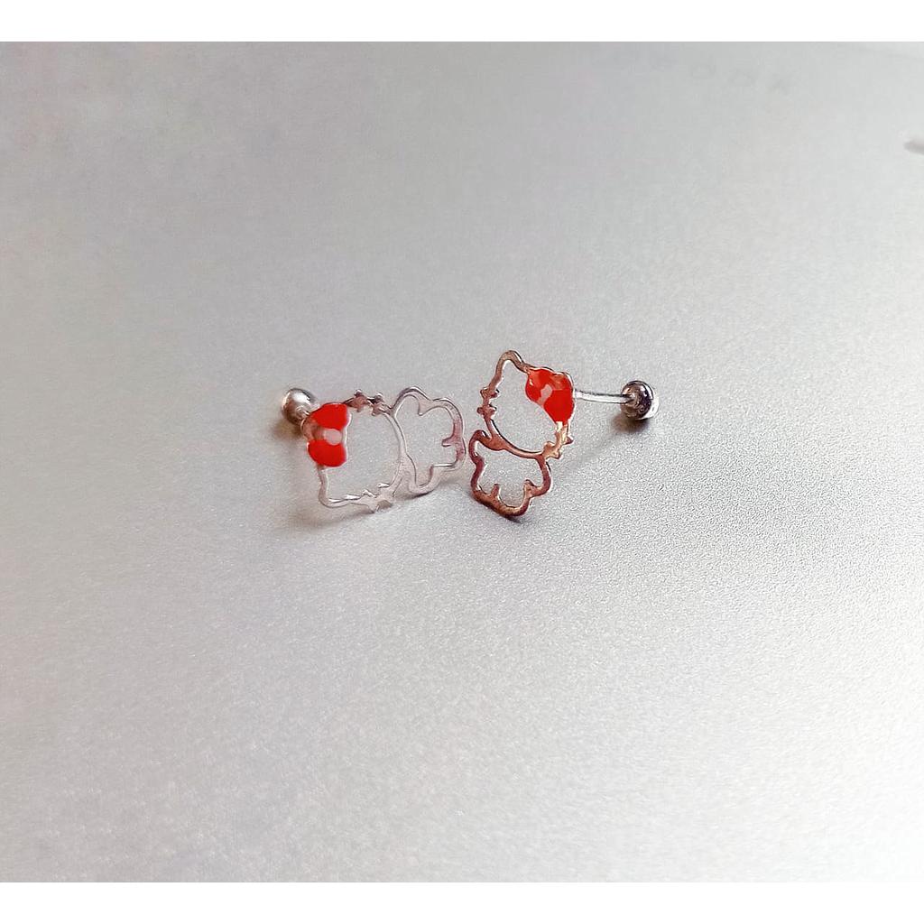 ARETE KITTY ROJA